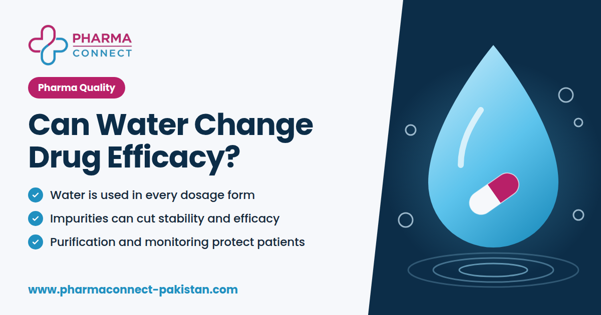 Can Water Used in Pharma Manufacturing Change Drug Efficacy?